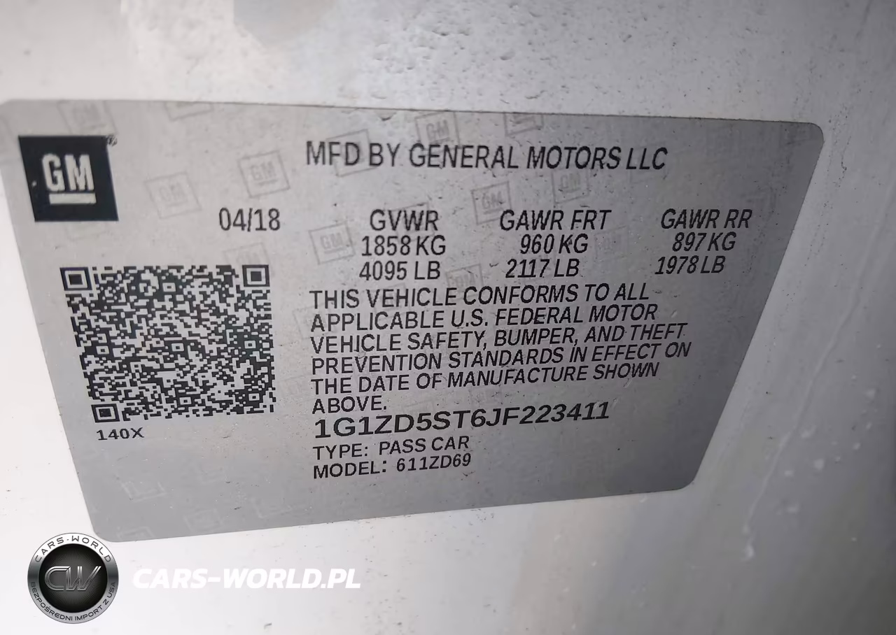 2018 Chevrolet Malibu Lt VIN:1G1ZD5ST6JF223411 - 9