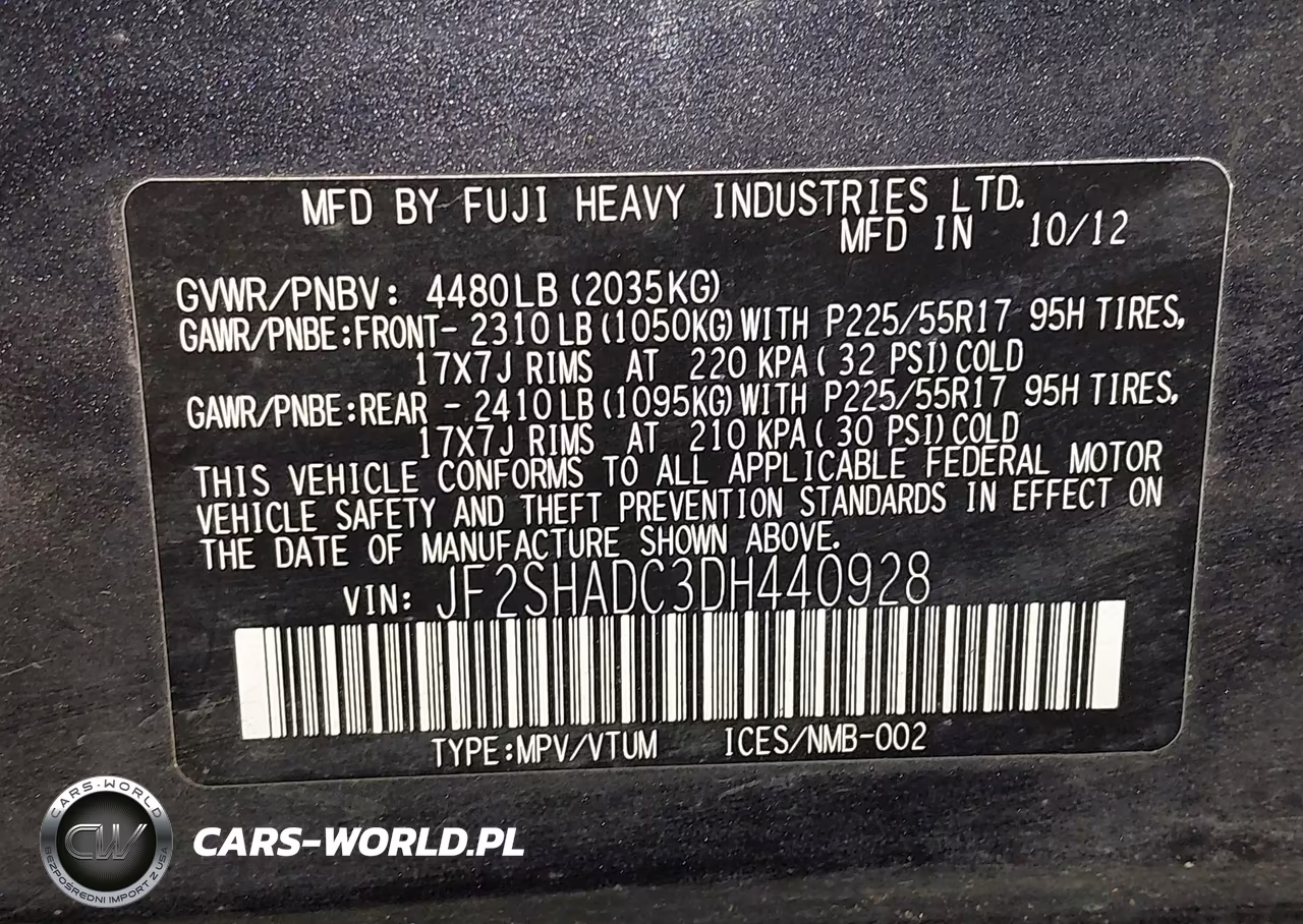2013 Subaru Forester 2.5X Premium VIN:JF2SHADC3DH440928 - 9