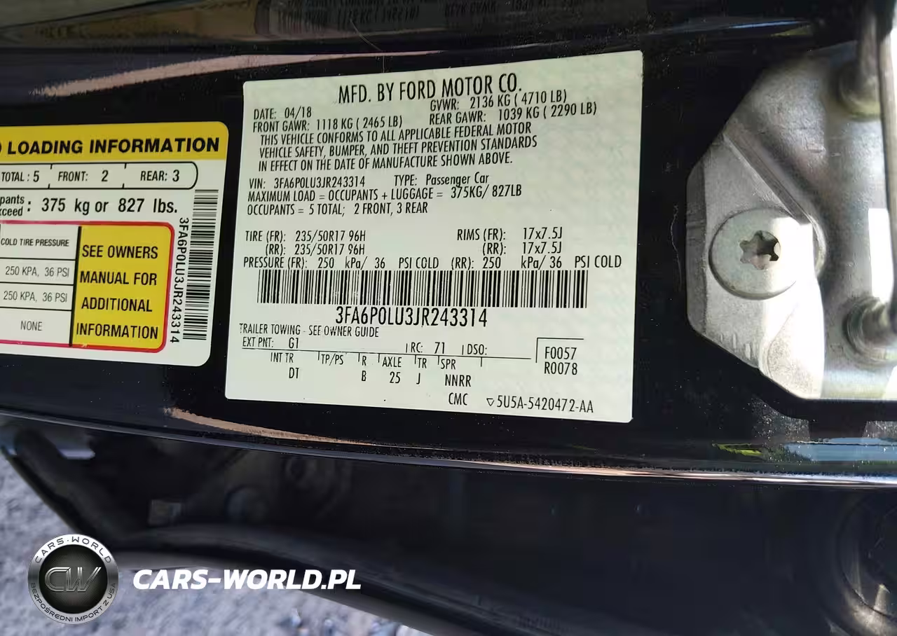 2018 Ford Fusion Hybrid Se VIN:3FA6P0LU3JR243314 - 9