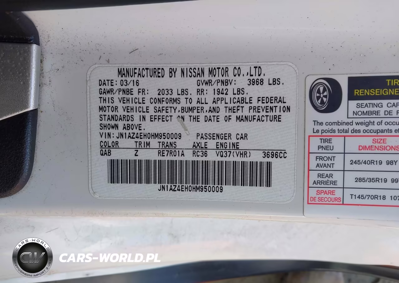 2017 Nissan 370Z Nismo Tech VIN:JN1AZ4EH0HM950009 - 9