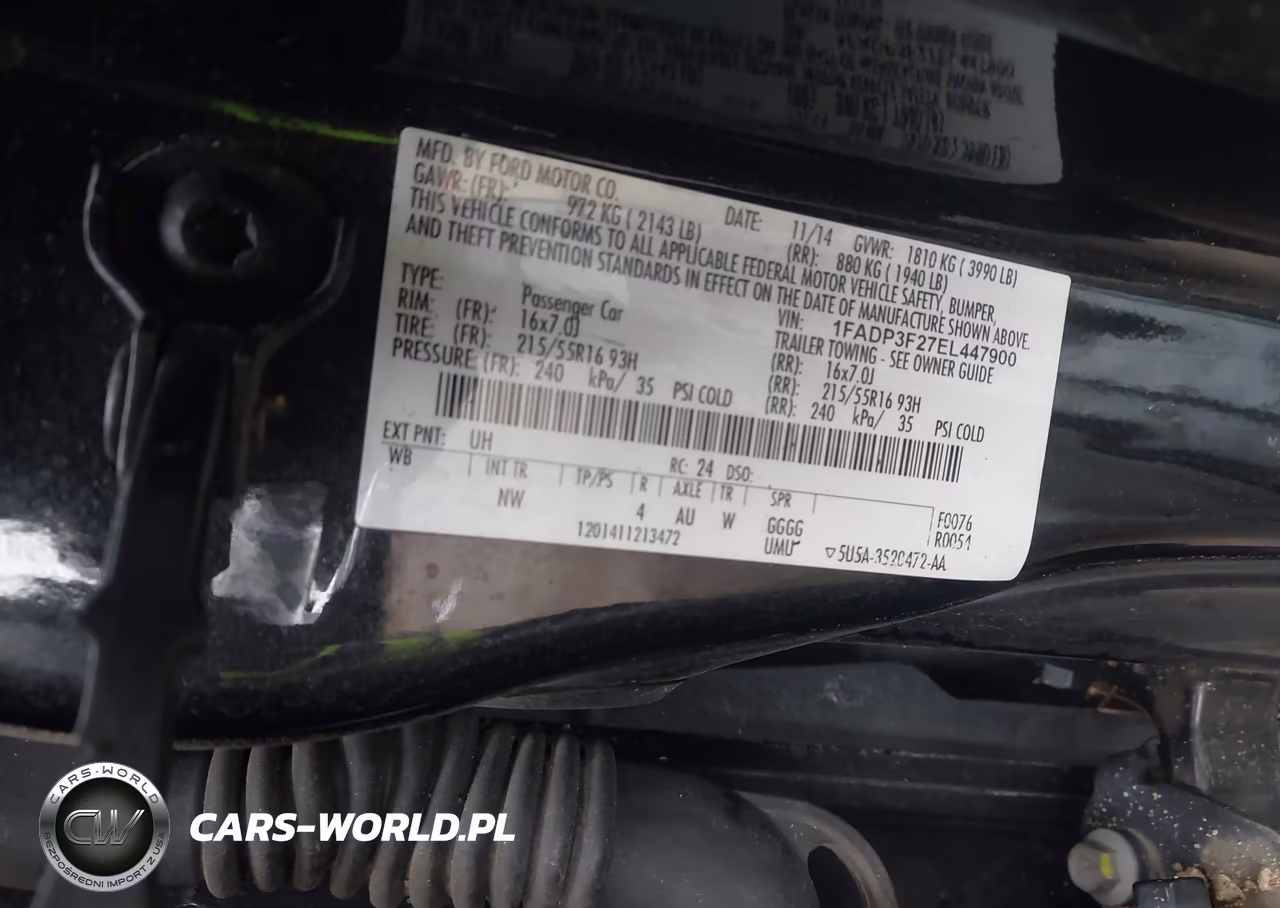 2014 Ford Focus Se VIN:1FADP3F27EL447900 - 9