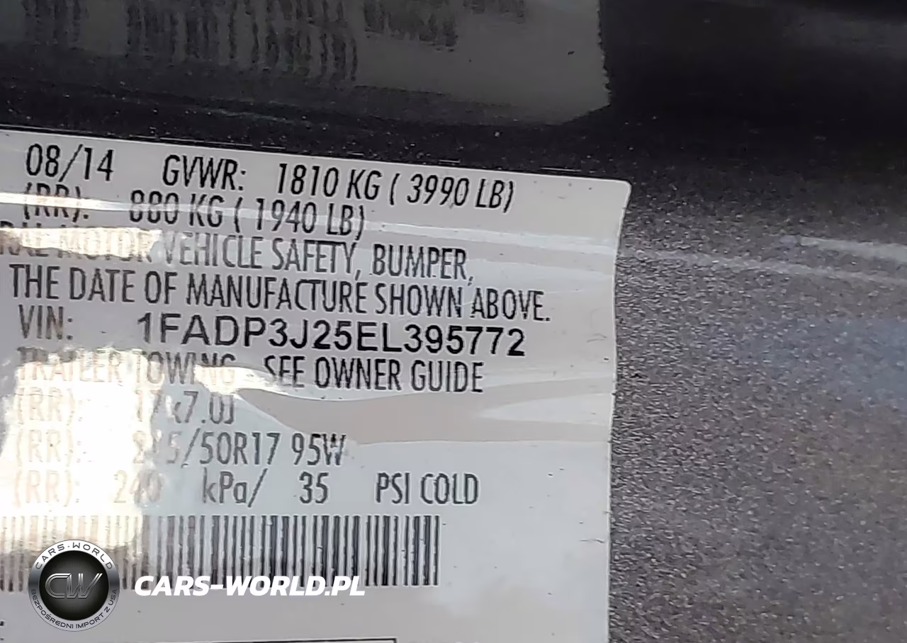 2014 Ford Focus Titanium VIN:1FADP3J25EL395772 - 9