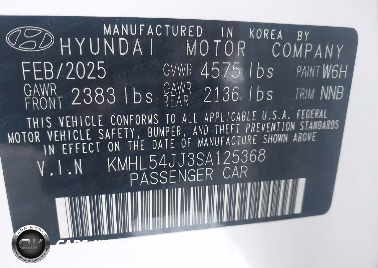 2025 Hyundai Sonata Hybrid Limited VIN:KMHL54JJ3SA125368 - 9