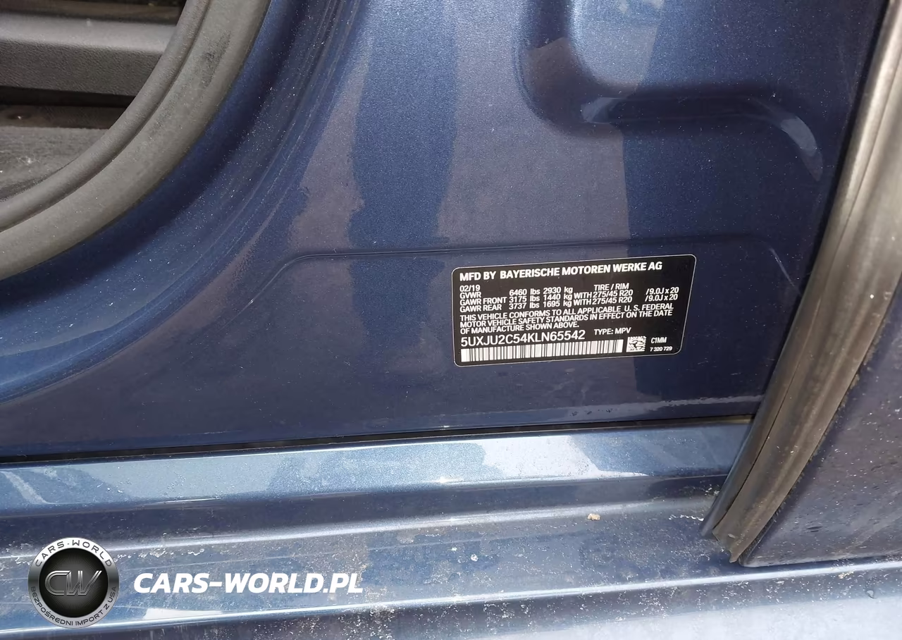 2019 BMW X5 xDrive50I VIN:5UXJU2C54KLN65542 - 9