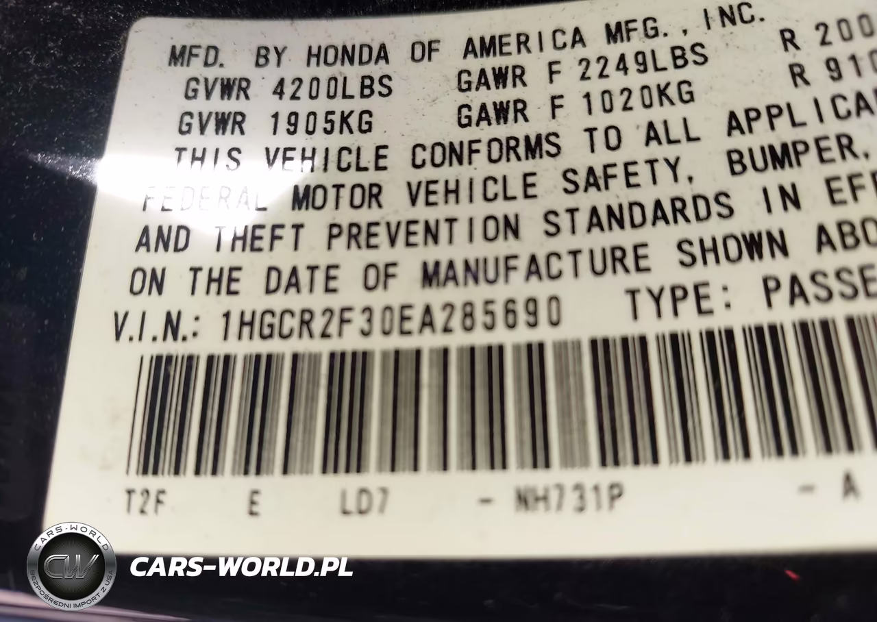 2014 Honda Accord Lx VIN:1HGCR2F30EA285690 - 9