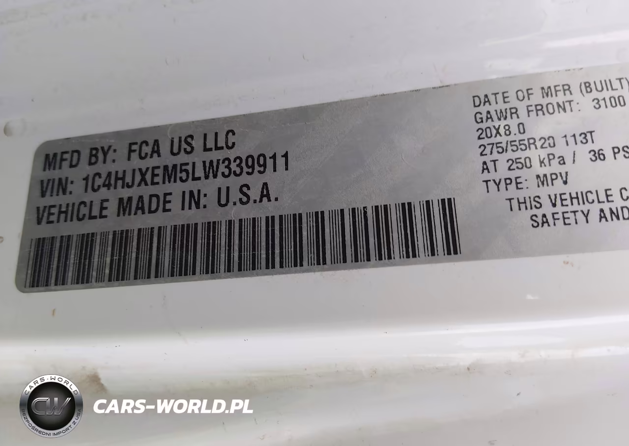2020 Jeep Wrangler Unlimited High Altitude 4X4 VIN:1C4HJXEM5LW339911 - 9