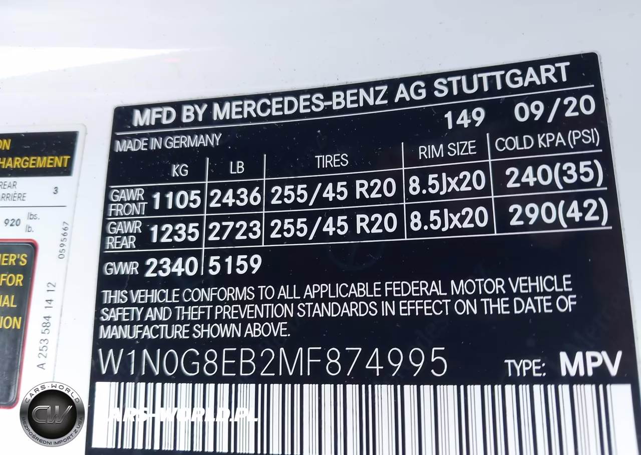 2021 Mercedes-Benz Glc 300 4Matic Suv VIN:W1N0G8EB2MF874995 - 9