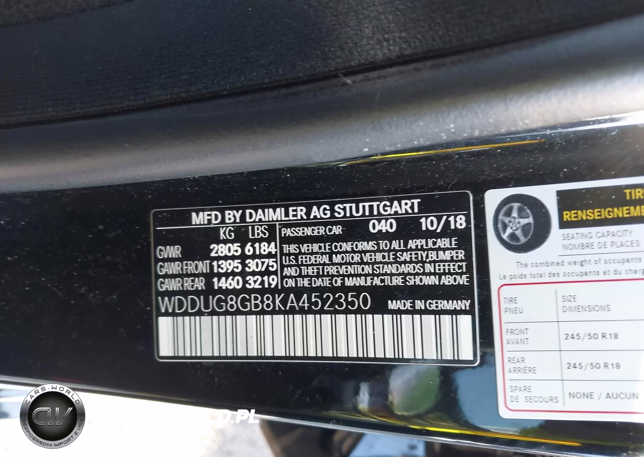 2019 Mercedes-Benz S 560 4Matic VIN:WDDUG8GB8KA452350 - 9
