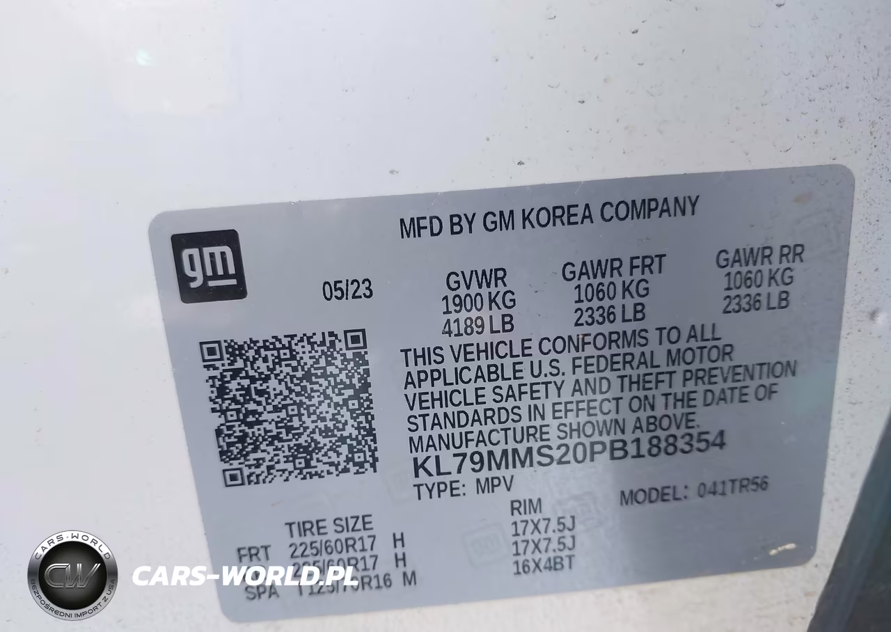 2023 Chevrolet Trailblazer Fwd Ls VIN:KL79MMS20PB188354 - 9