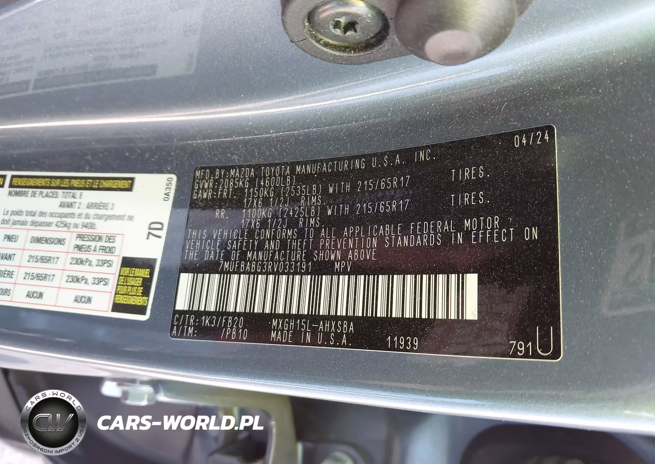2024 Toyota Corolla Cross Hybrid Se VIN:7MUFBABG3RV033191 - 9