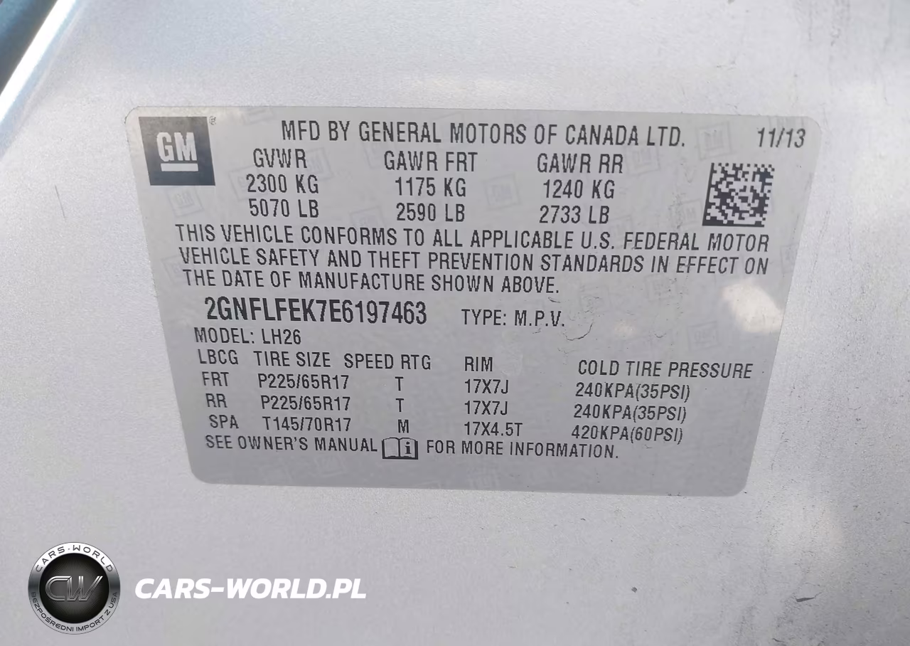 2014 Chevrolet Equinox 1Lt VIN:2GNFLFEK7E6197463 - 9