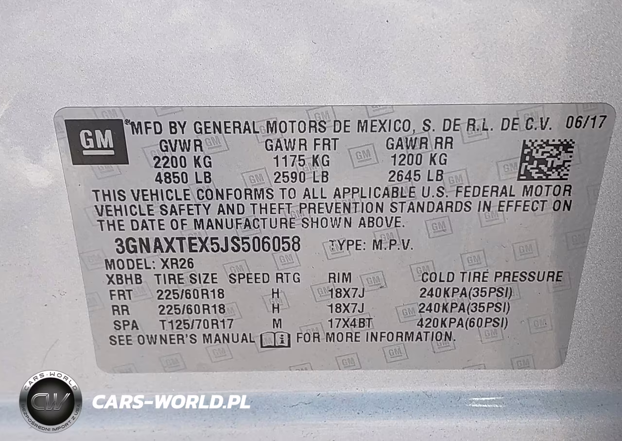 2018 Chevrolet Equinox Lt VIN:3GNAXTEX5JS506058 - 9