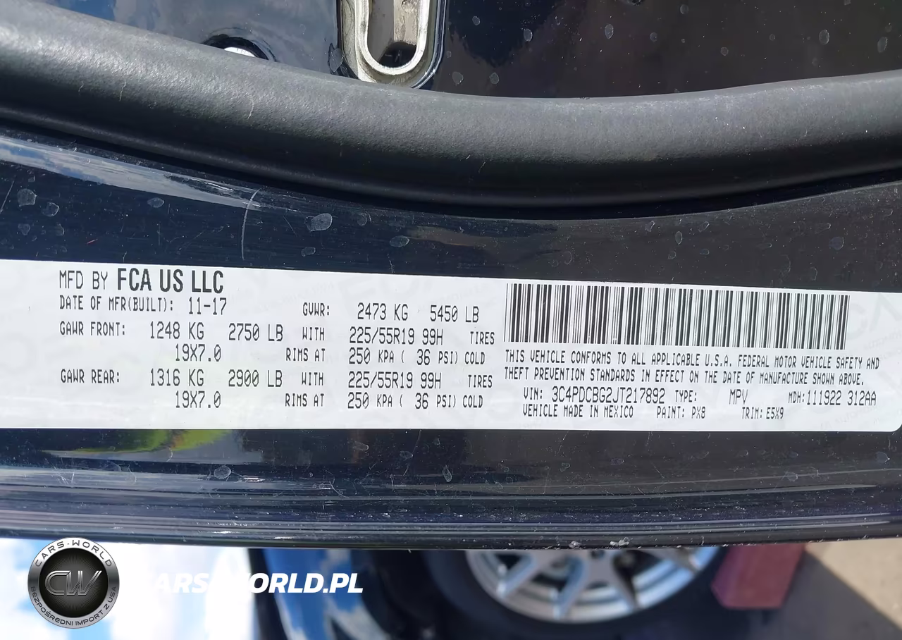 2018 Dodge Journey Sxt VIN:3C4PDCBG2JT217892 - 9