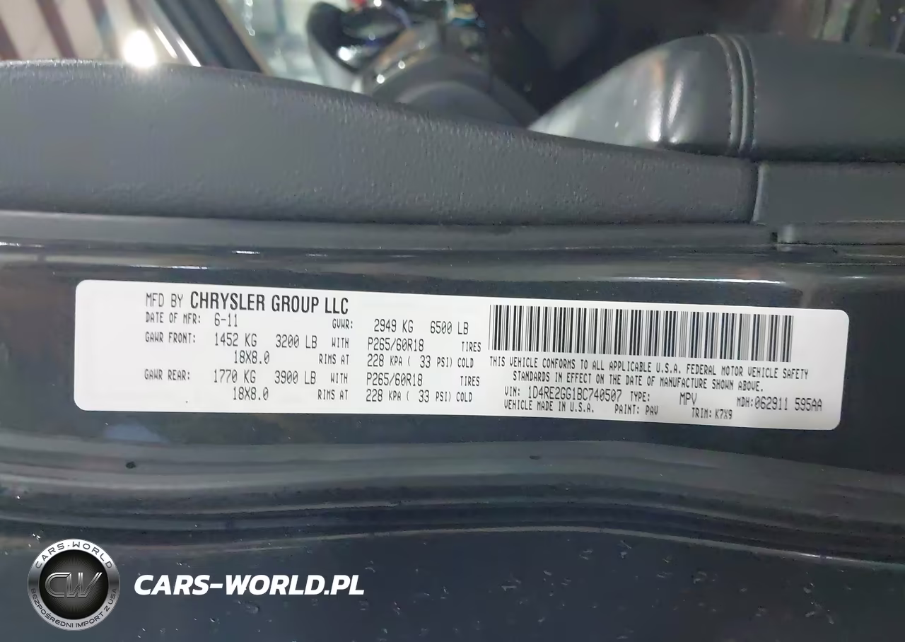 2011 Dodge Durango Express VIN:1D4RE2GG1BC740507 - 9