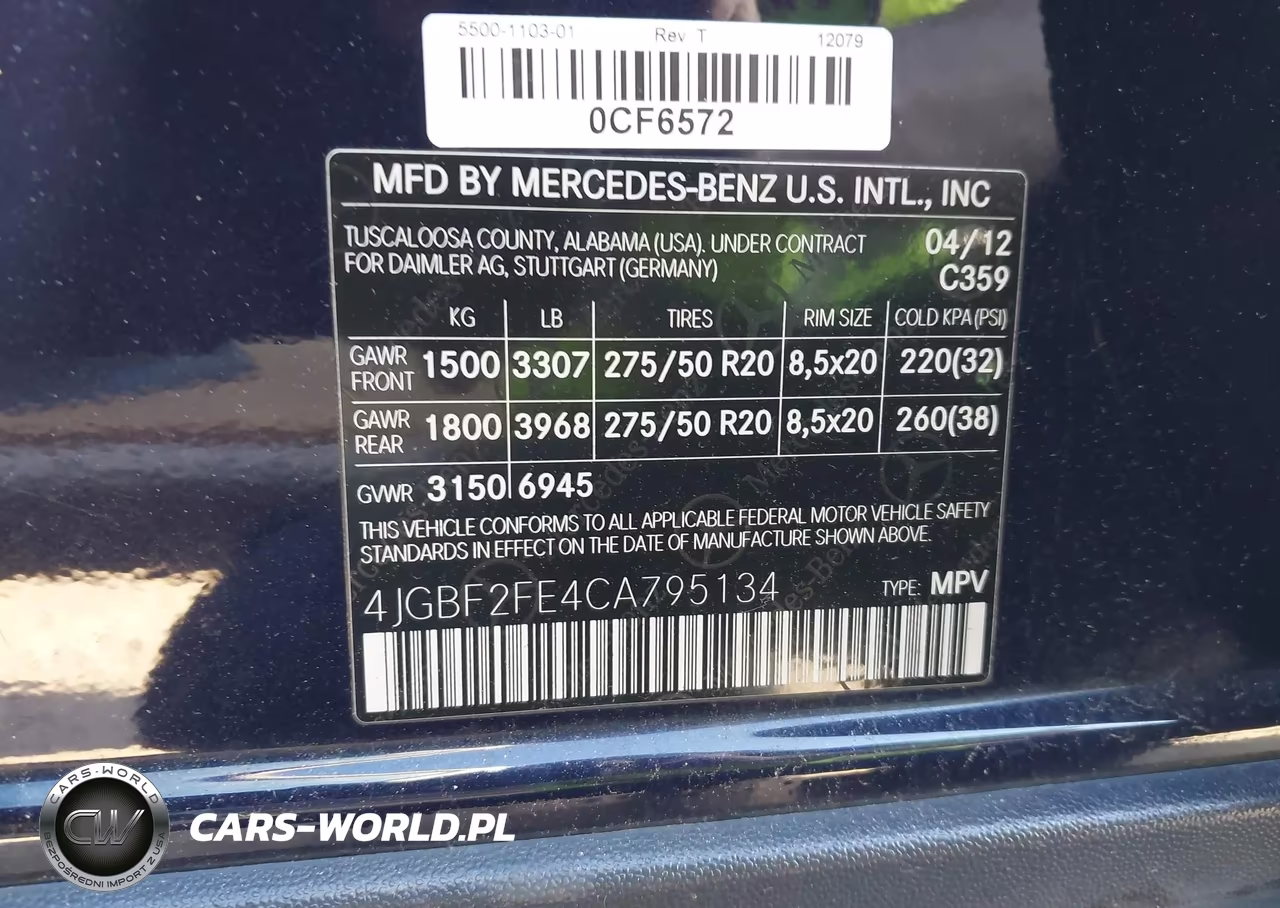 2012 Mercedes-Benz Gl 350 Bluetec 4Matic VIN:4JGBF2FE4CA795134 - 9