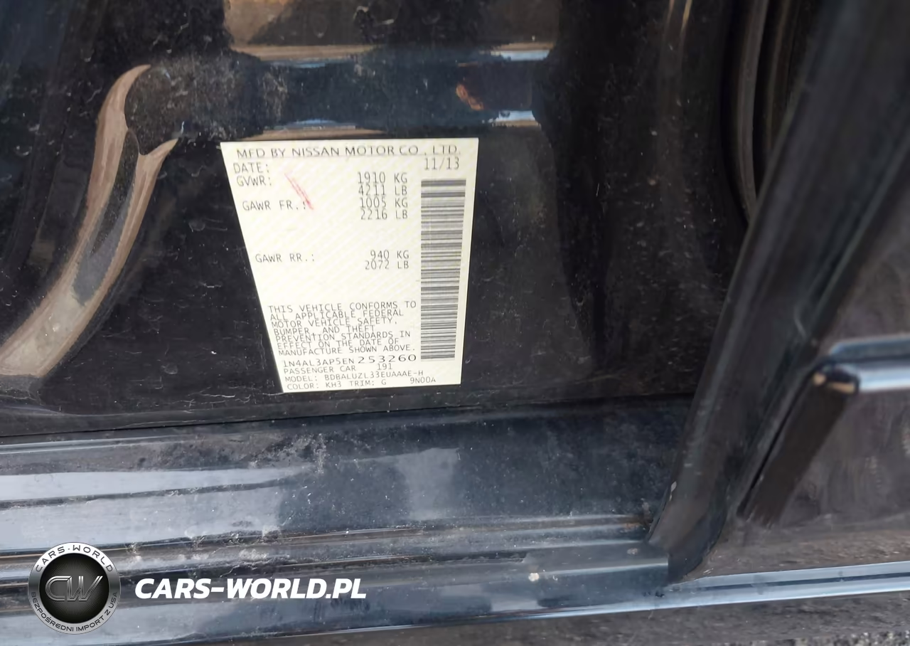 2014 Nissan Altima 2.5 Sv VIN:1N4AL3AP5EN253260 - 9