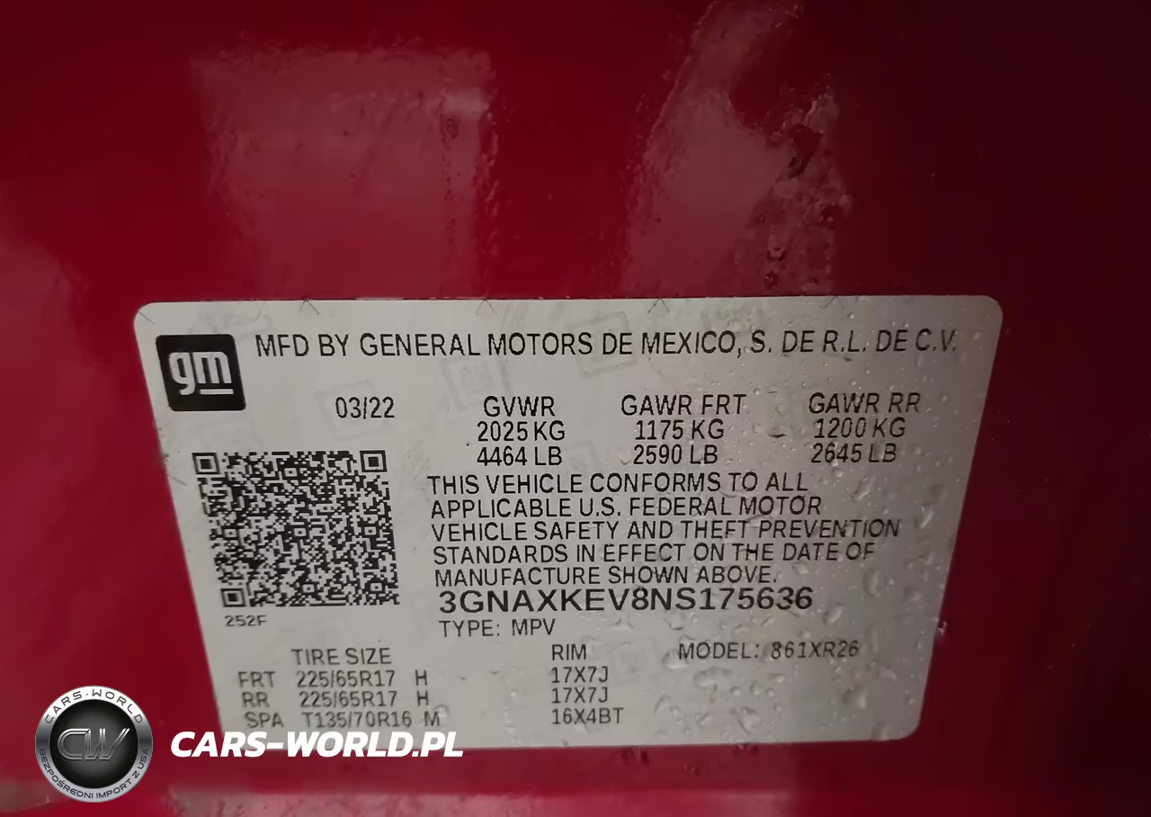 2022 Chevrolet Equinox Fwd Lt VIN:3GNAXKEV8NS175636 - 9
