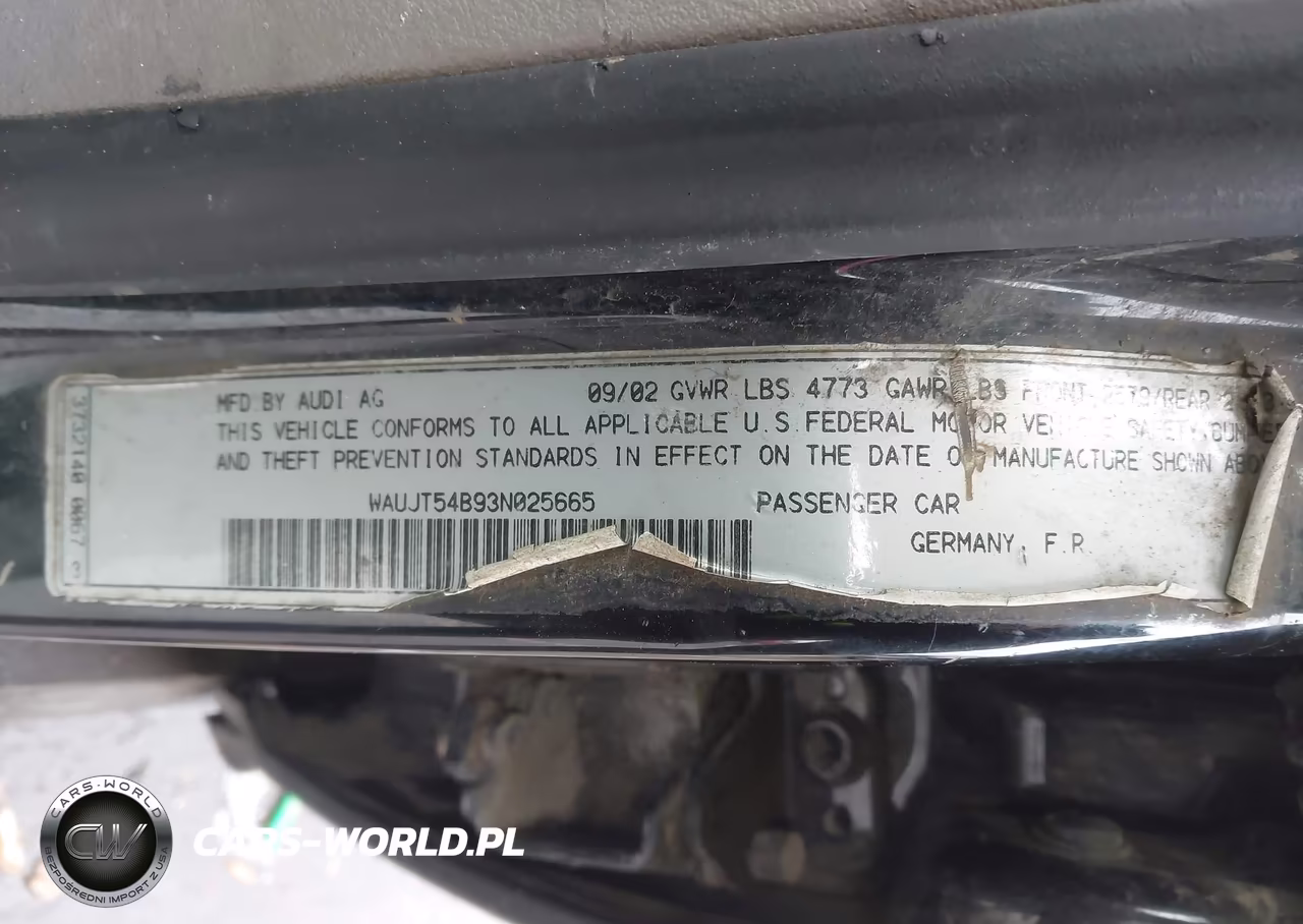 2003 Audi A6 3.0 VIN:WAUJT54B93N025665 - 9