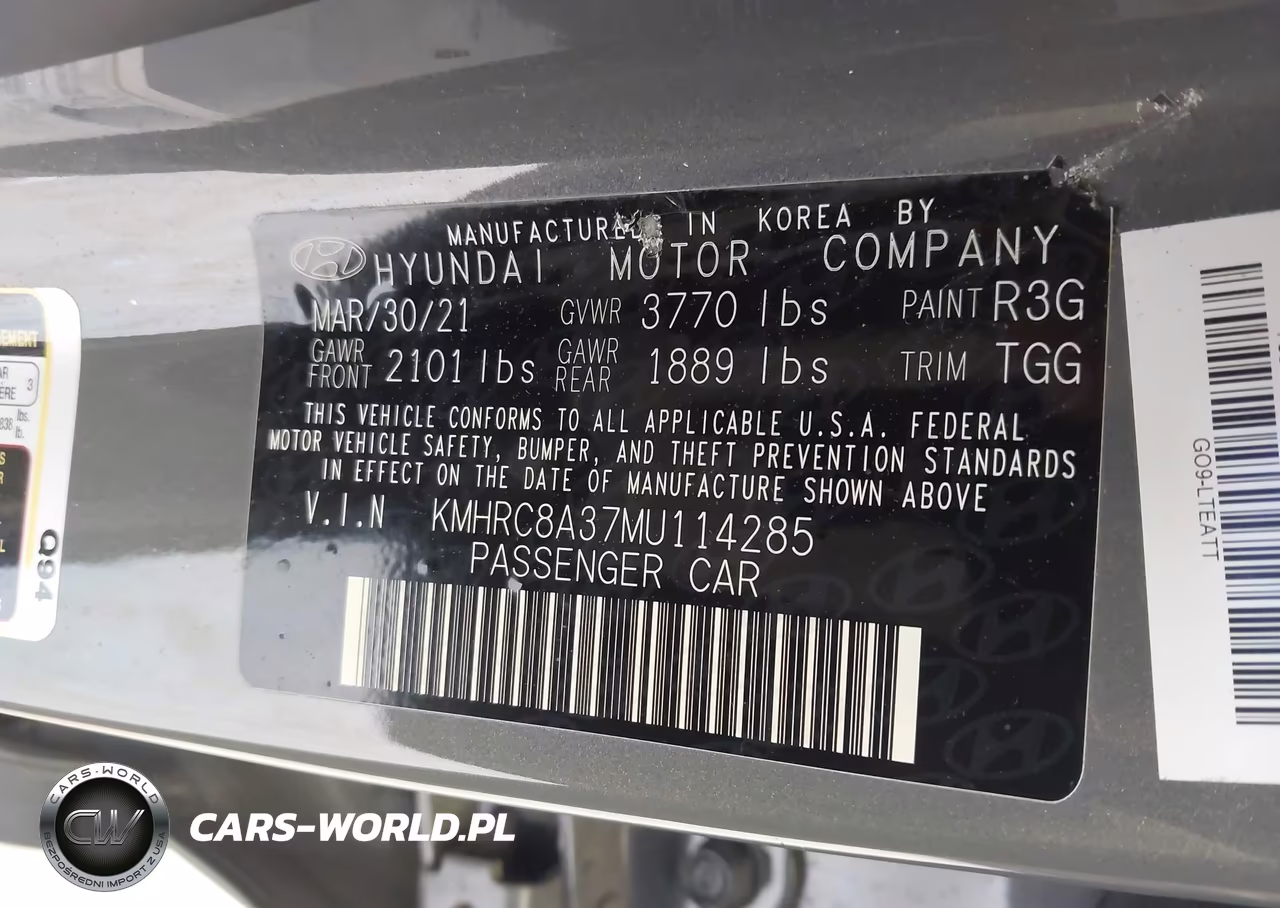 2021 Hyundai Venue Sel VIN:KMHRC8A37MU114285 - 9