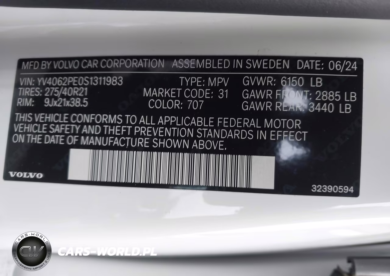 2025 Volvo Xc90 B6 Plus 7-Seater VIN:YV4062PE0S1311983 - 9