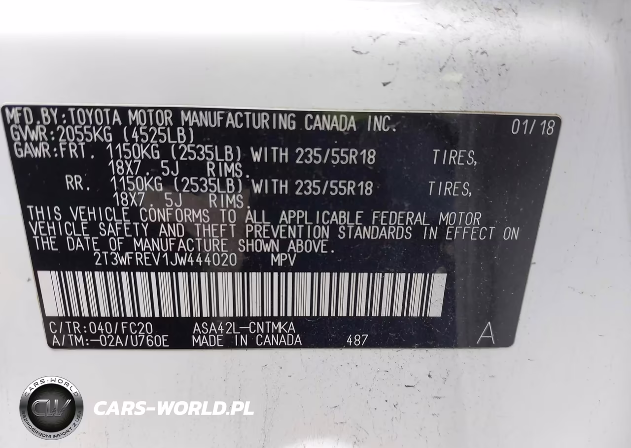 2018 Toyota Rav4 Adventure VIN:2T3WFREV1JW444020 - 9