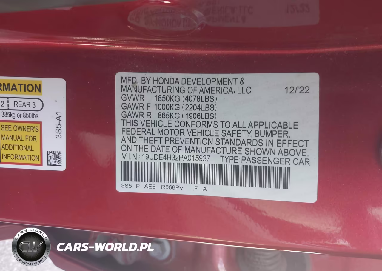 2023 Acura Integra A-Spec VIN:19UDE4H32PA015937 - 9