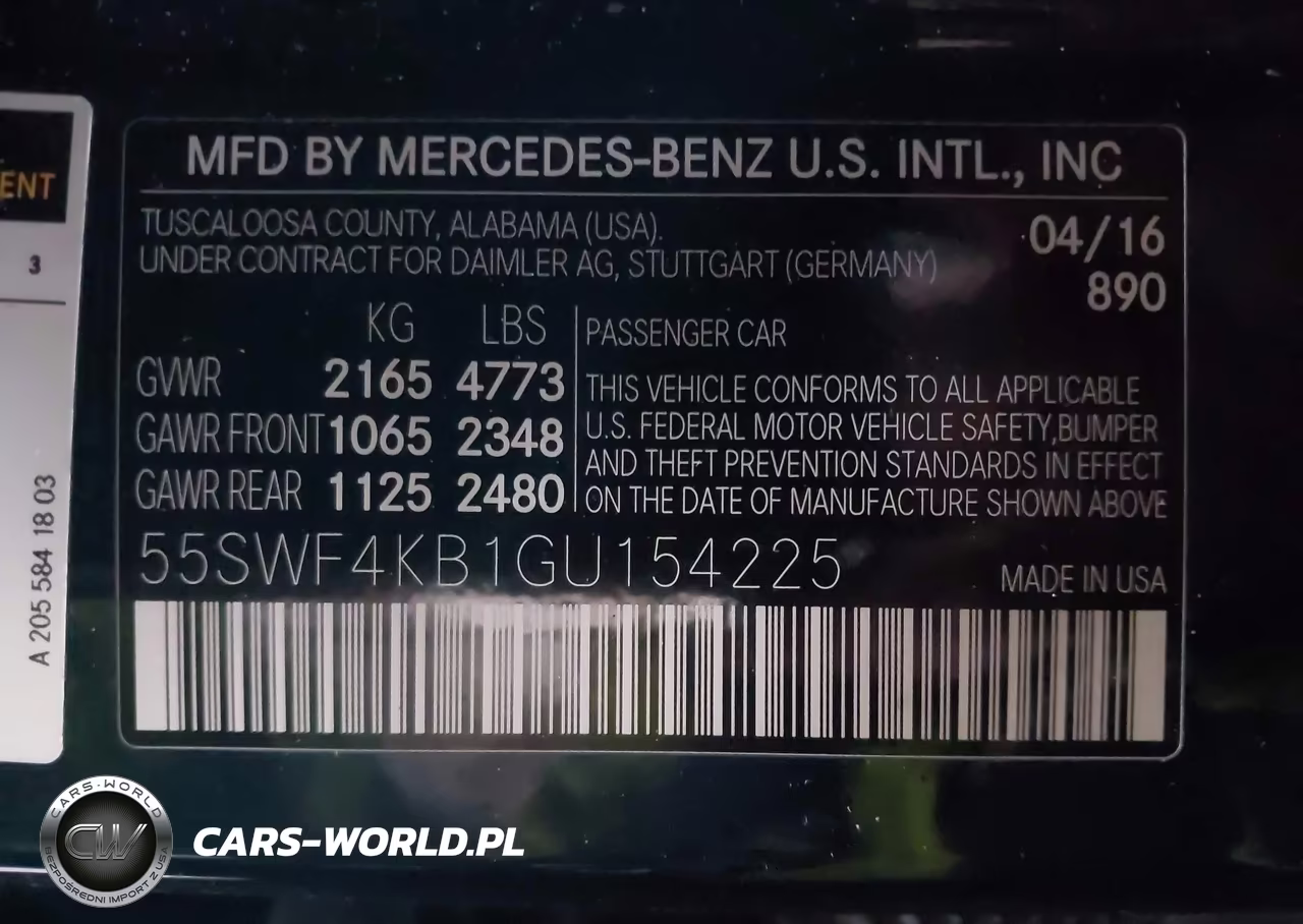 2016 Mercedes-Benz C 300 4Matic VIN:55SWF4KB1GU154225 - 9