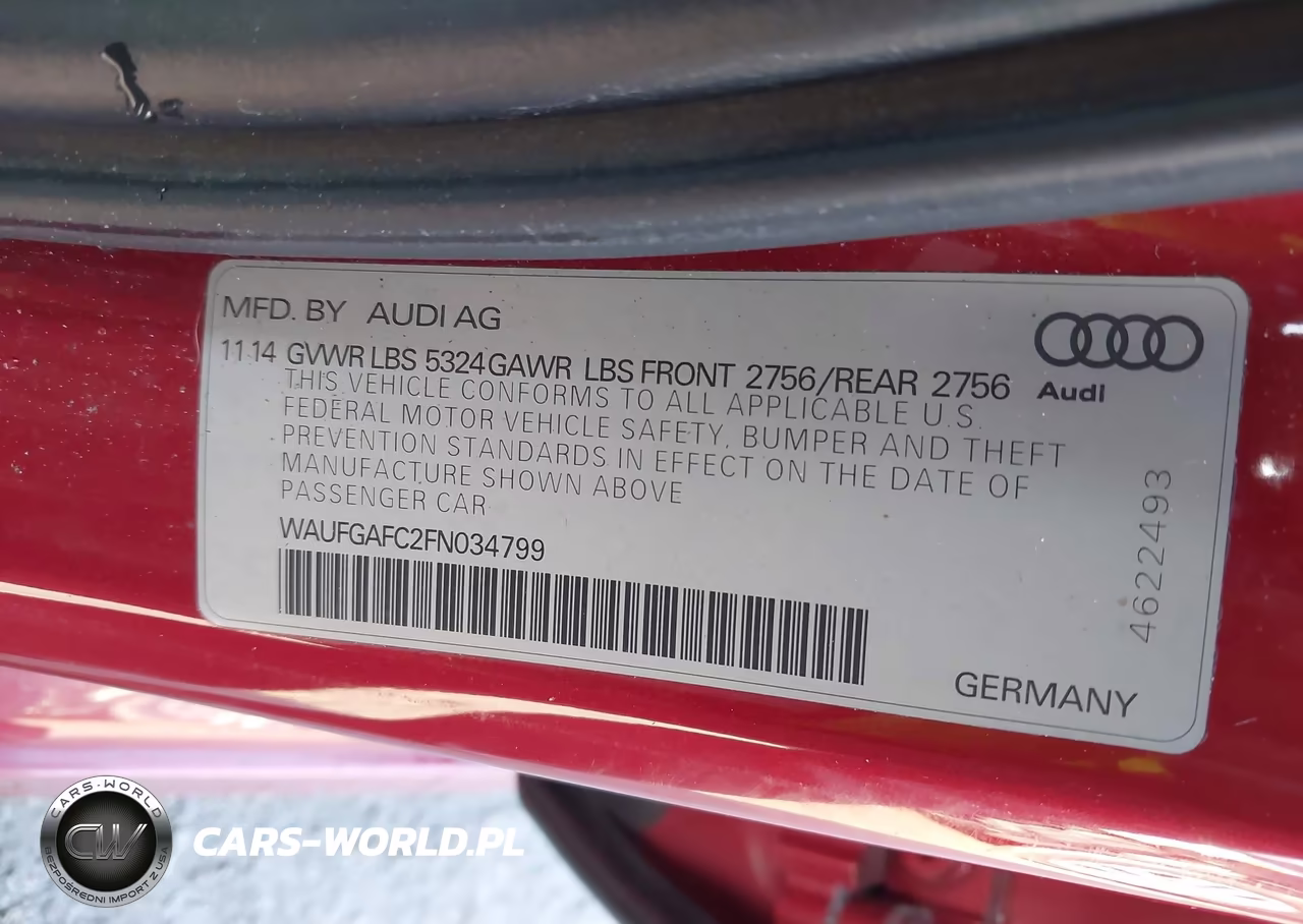 2015 Audi A6 3.0T Premium Plus VIN:WAUFGAFC2FN034799 - 9