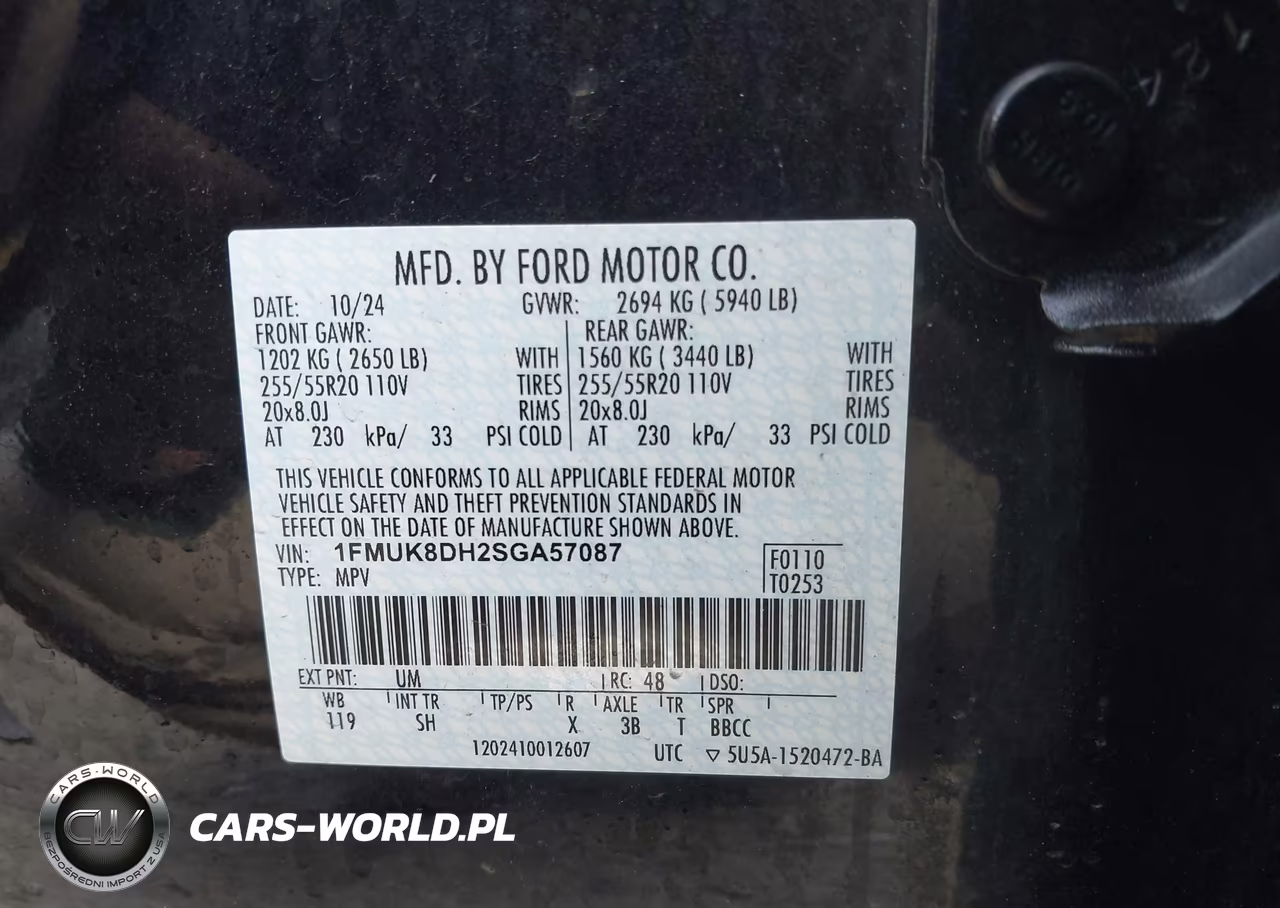 2025 Ford Explorer Active VIN:1FMUK8DH2SGA57087 - 9