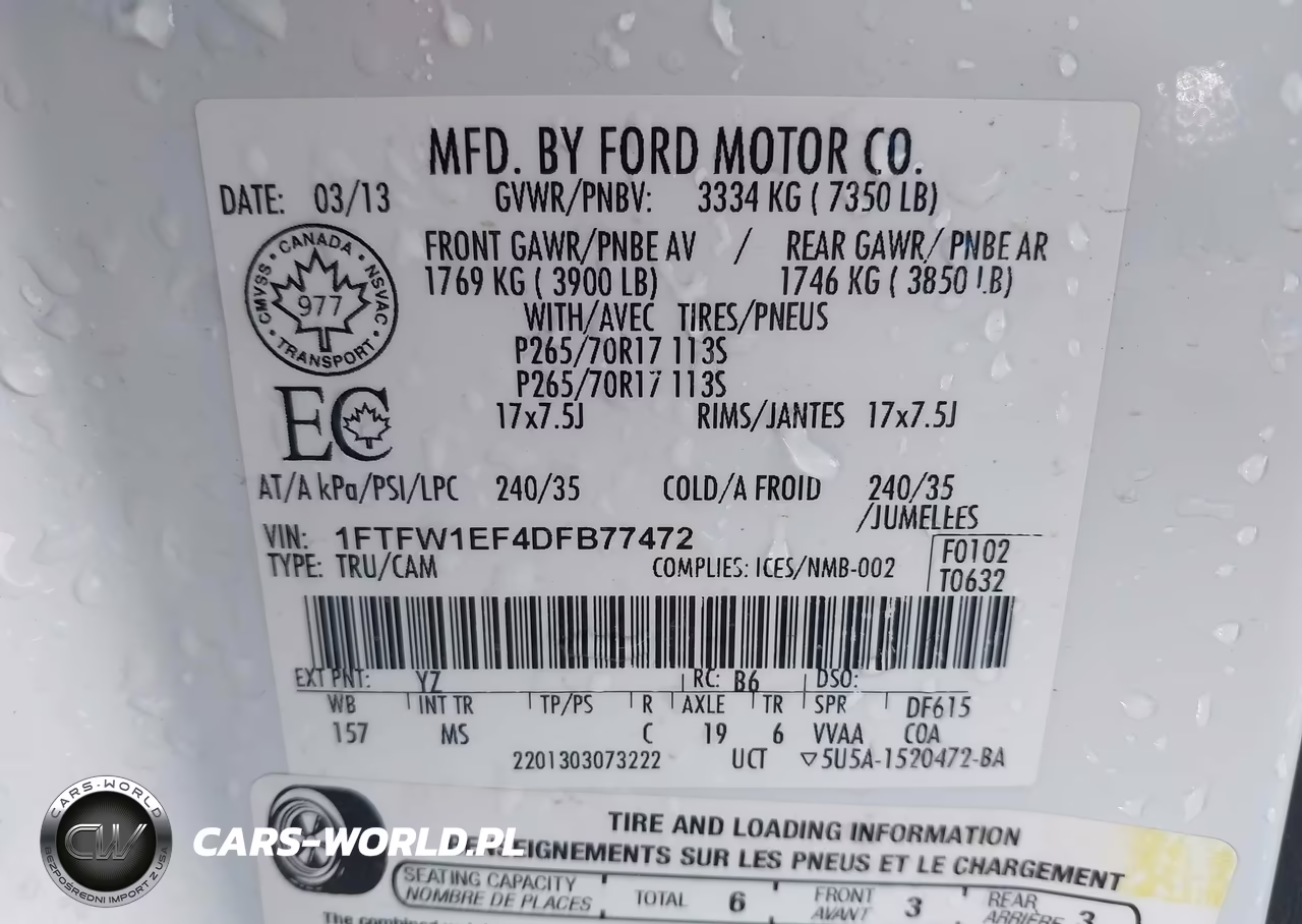 2013 Ford F-150 Xlt VIN:1FTFW1EF4DFB77472 - 9