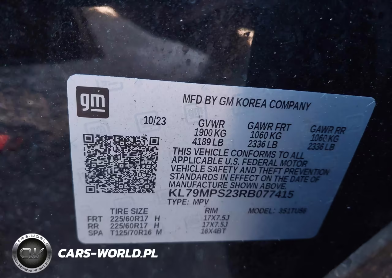 2024 Chevrolet Trailblazer Fwd Lt VIN:KL79MPS23RB077415 - 9