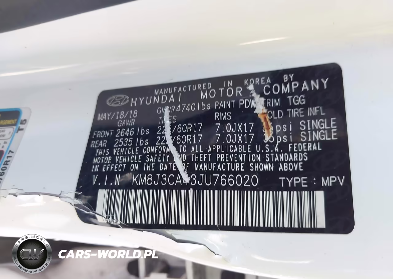 2018 Hyundai Tucson Sel VIN:KM8J3CA43JU766020 - 9