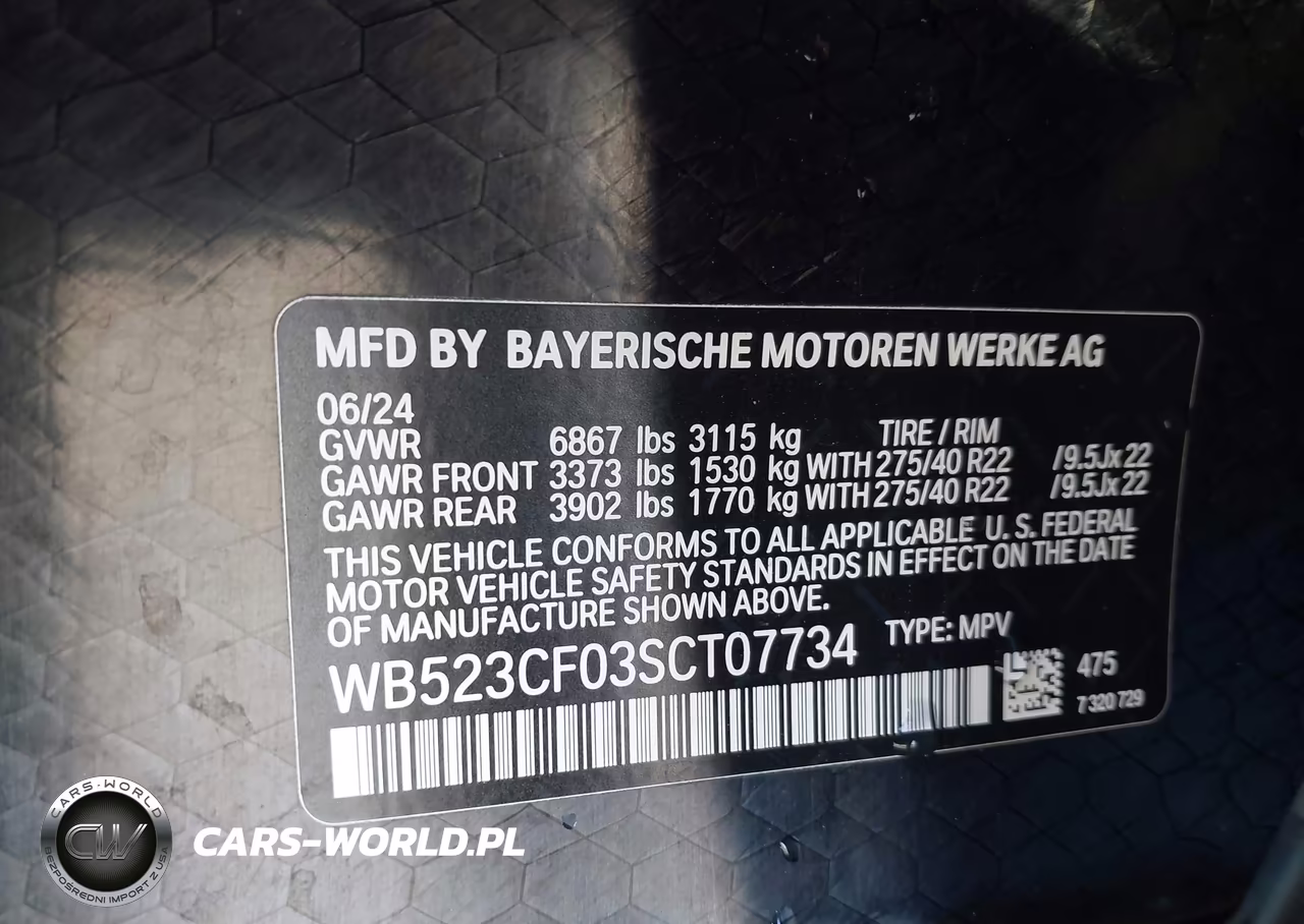 2025 BMW Ix xDrive50 VIN:WB523CF03SCT07734 - 9