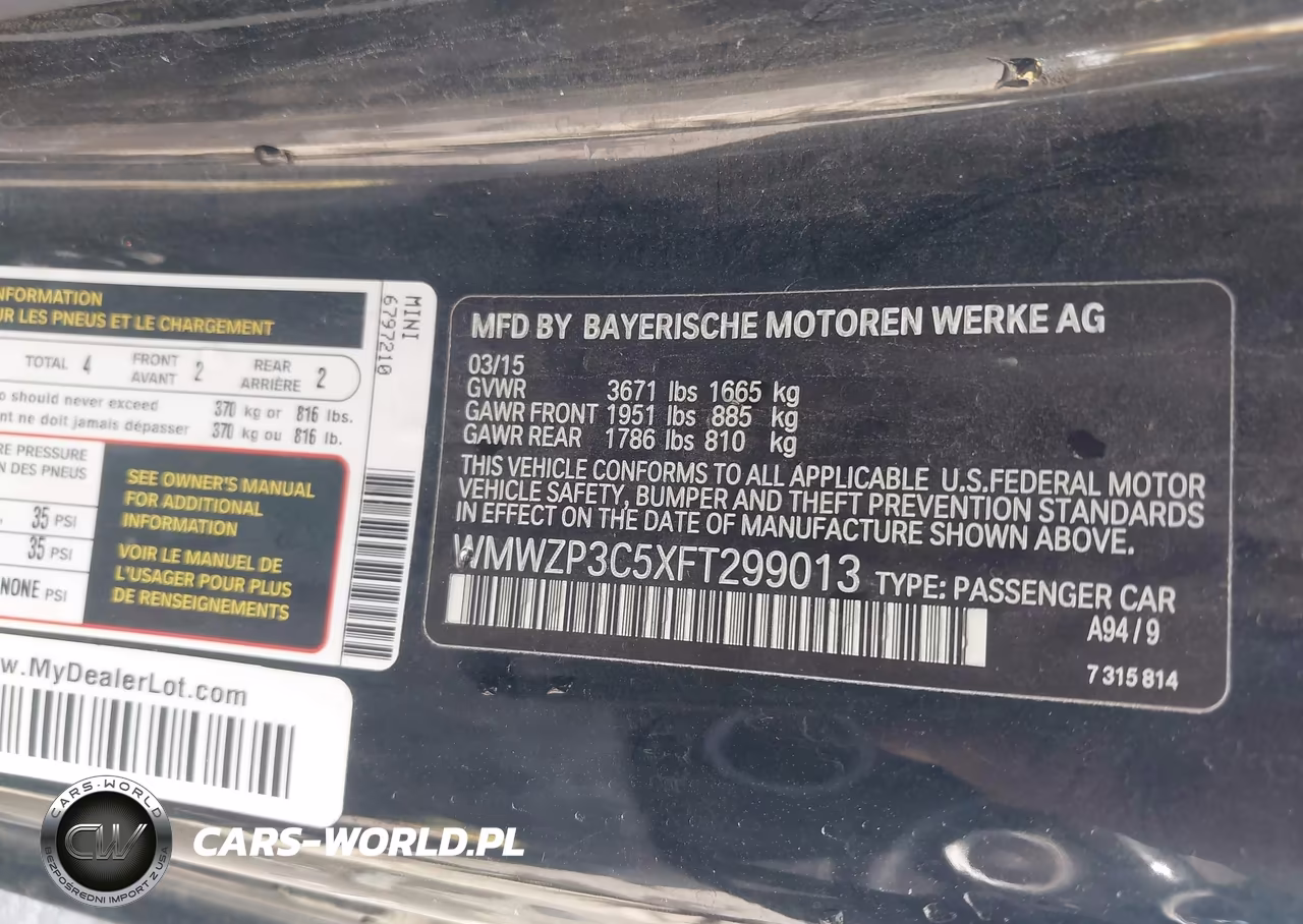 2015 Mini Convertible Cooper S VIN:WMWZP3C5XFT299013 - 9