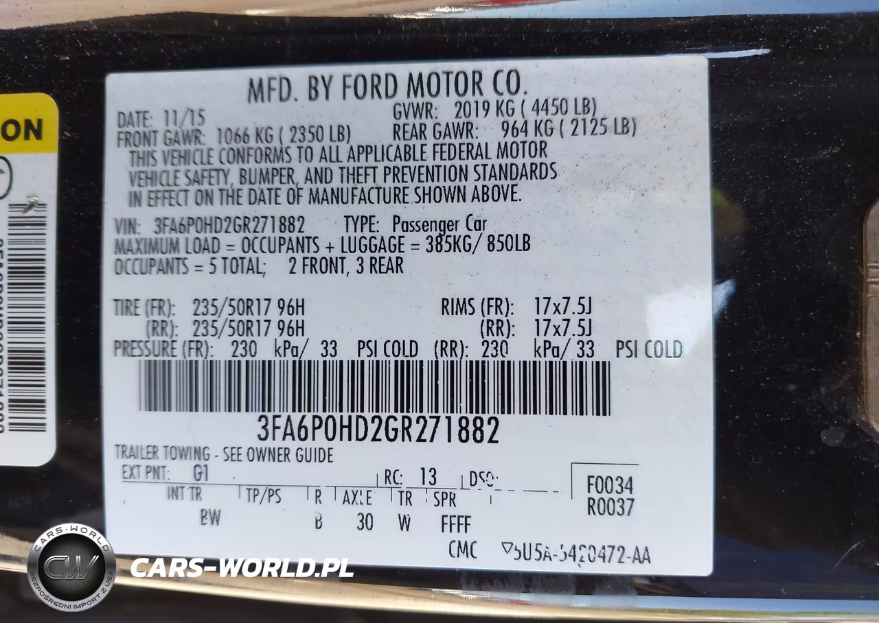2016 Ford Fusion Se VIN:3FA6P0HD2GR271882 - 9