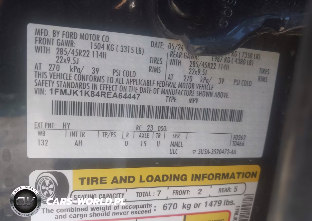 2024 Ford Expedition Limited Max VIN:1FMJK1K84REA64447 - 9