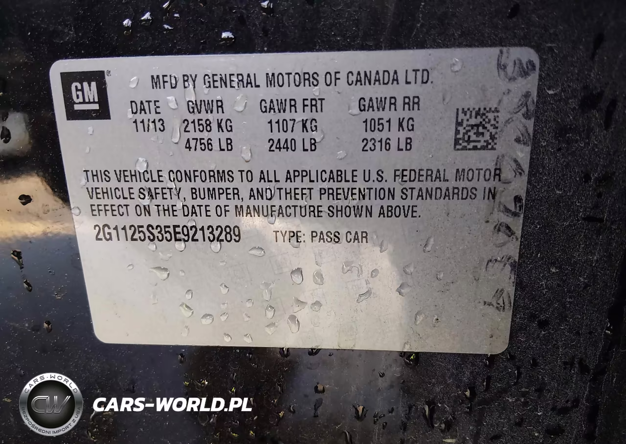 2014 Chevrolet Impala 2Lt VIN:2G1125S35E9213289 - 9