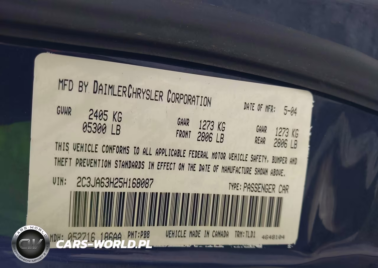 2005 Chrysler 300C VIN:2C3JA63H25H168087 - 9