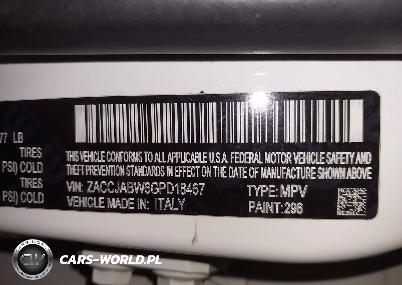 2016 Jeep Renegade 75Th Anniversary VIN:ZACCJABW6GPD18467 - 9