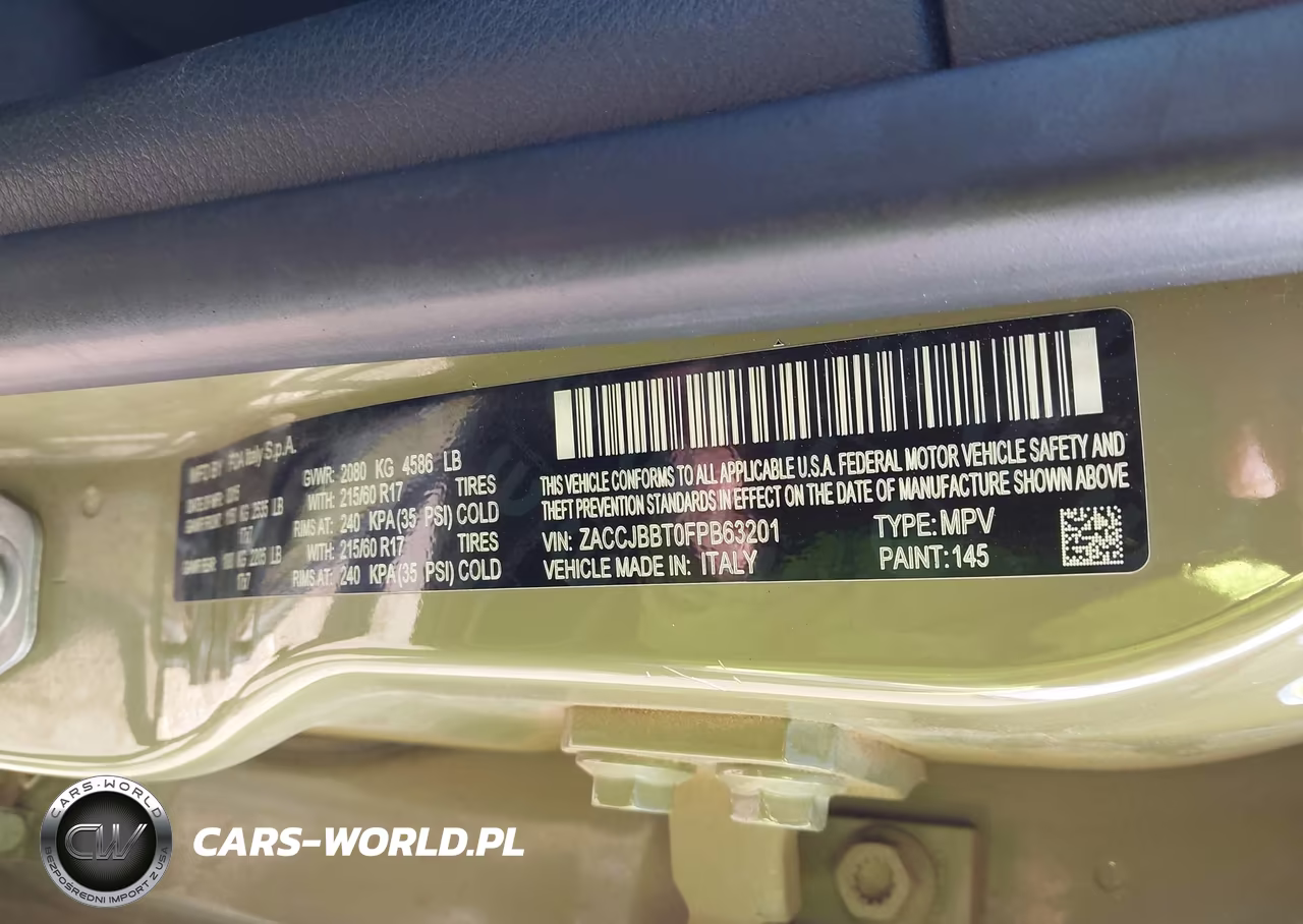2015 Jeep Renegade Latitude VIN:ZACCJBBT0FPB63201 - 9