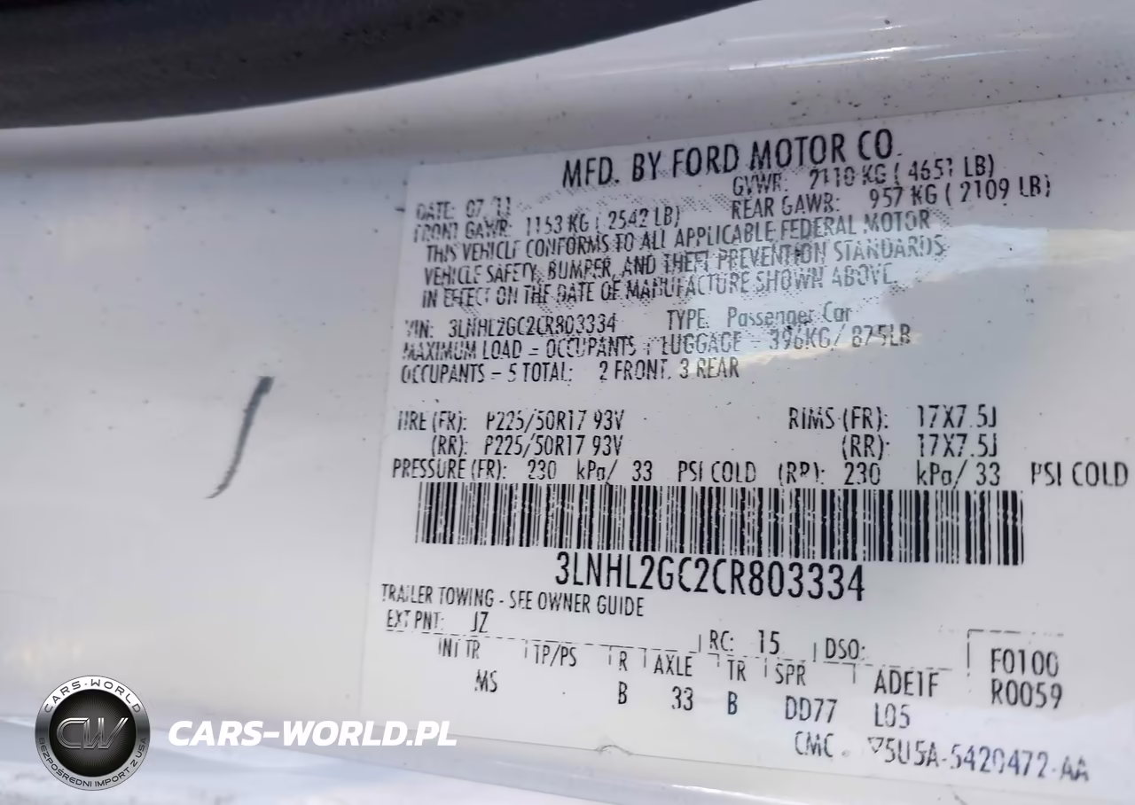 2012 Lincoln Mkz VIN:3LNHL2GC2CR803334 - 9