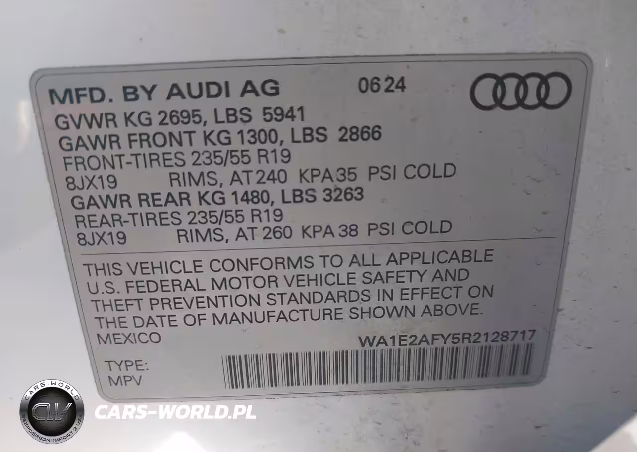 2024 Audi Q5 Premium Plus 55 Tfsi E S Line Quattro S Tronic VIN:WA1E2AFY5R2128717 - 9