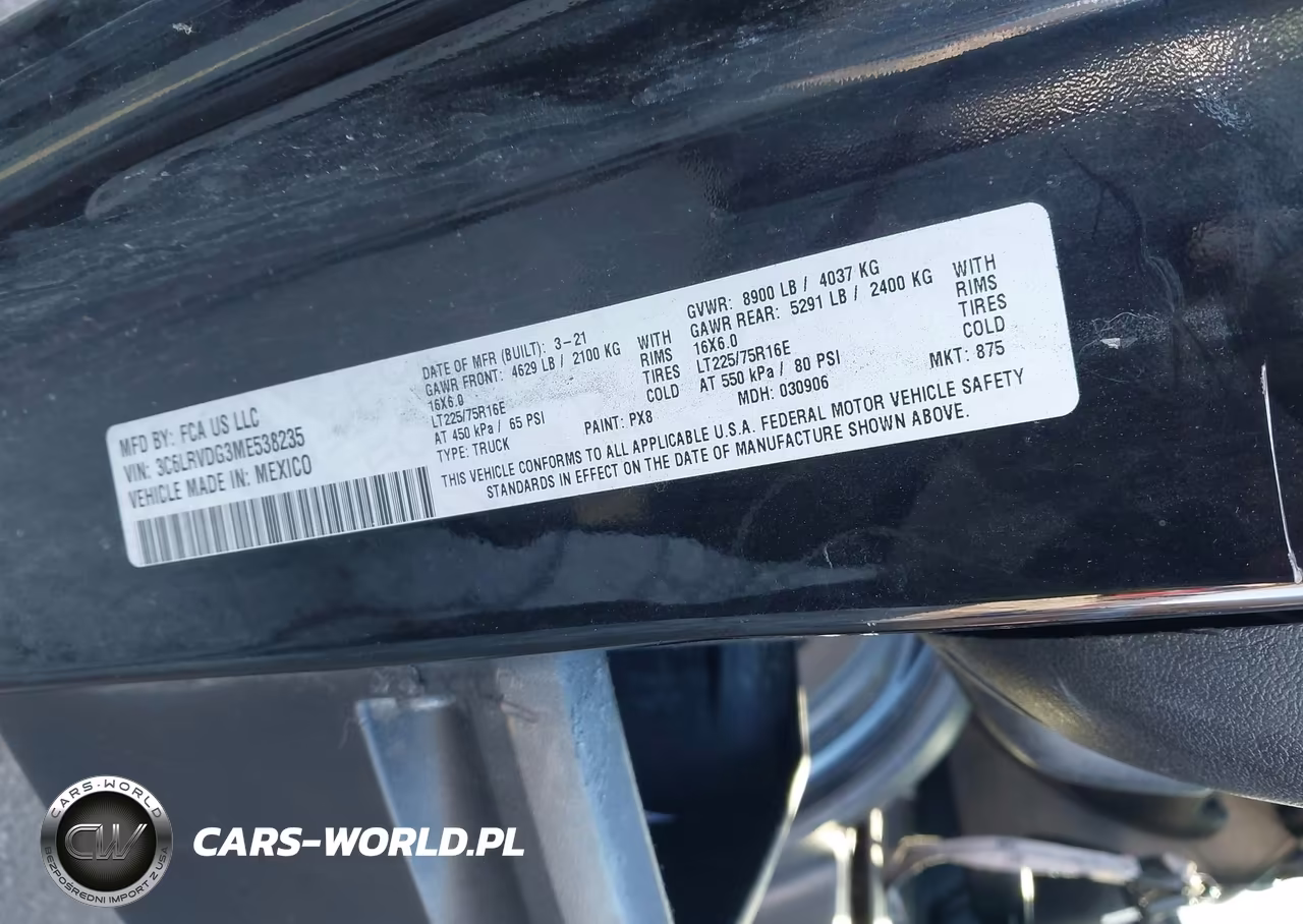 2021 Ram Promaster 2500 High Roof 159 Wb VIN:3C6LRVDG3ME538235 - 9