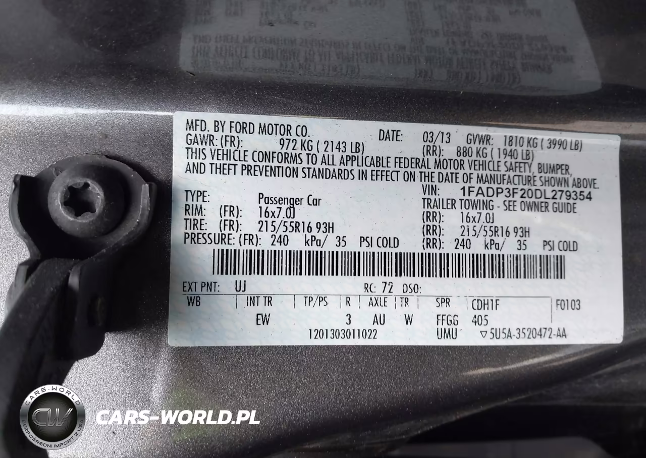 2013 Ford Focus Se VIN:1FADP3F20DL279354 - 9