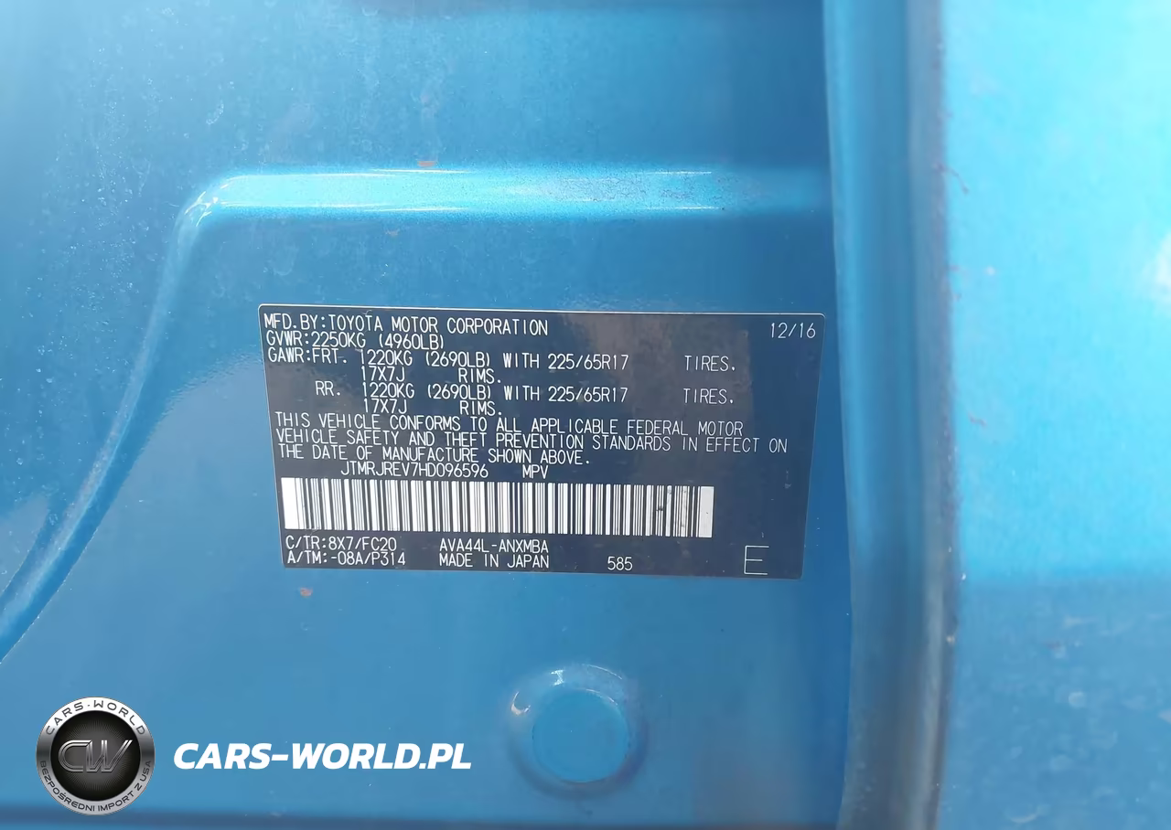 2017 Toyota Rav4 Hybrid Xle VIN:JTMRJREV7HD096596 - 9