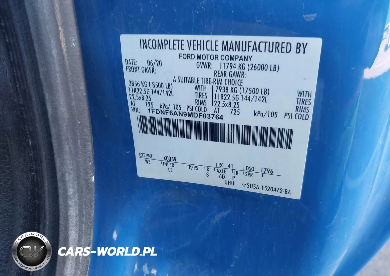 2021 Ford F-650 Gas VIN:1FDNF6AN9MDF03764 - 8