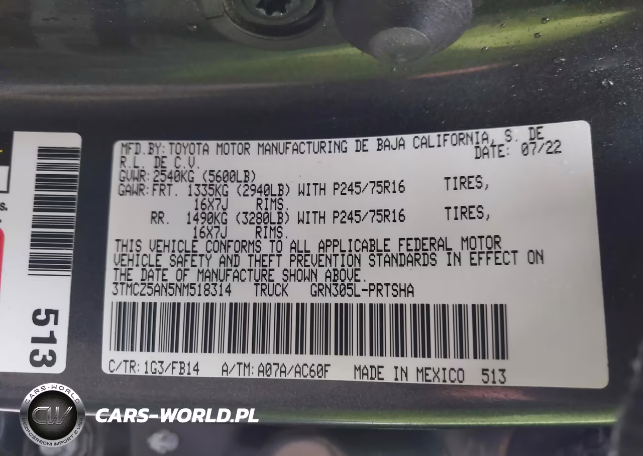 2022 Toyota Tacoma Sr V6 VIN:3TMCZ5AN5NM518314 - 9
