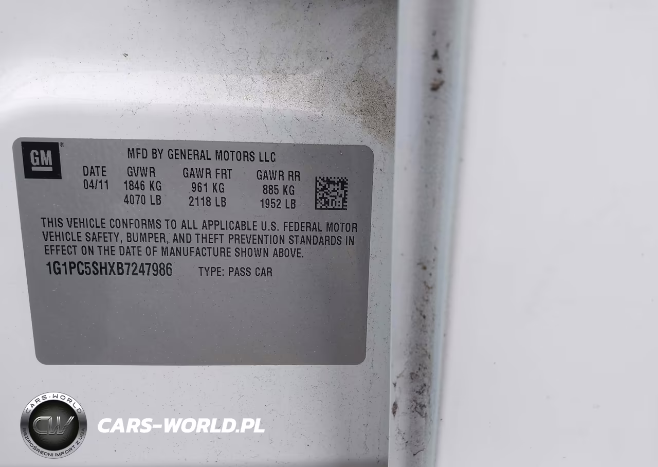 2011 Chevrolet Cruze Ls VIN:1G1PC5SHXB7247986 - 9
