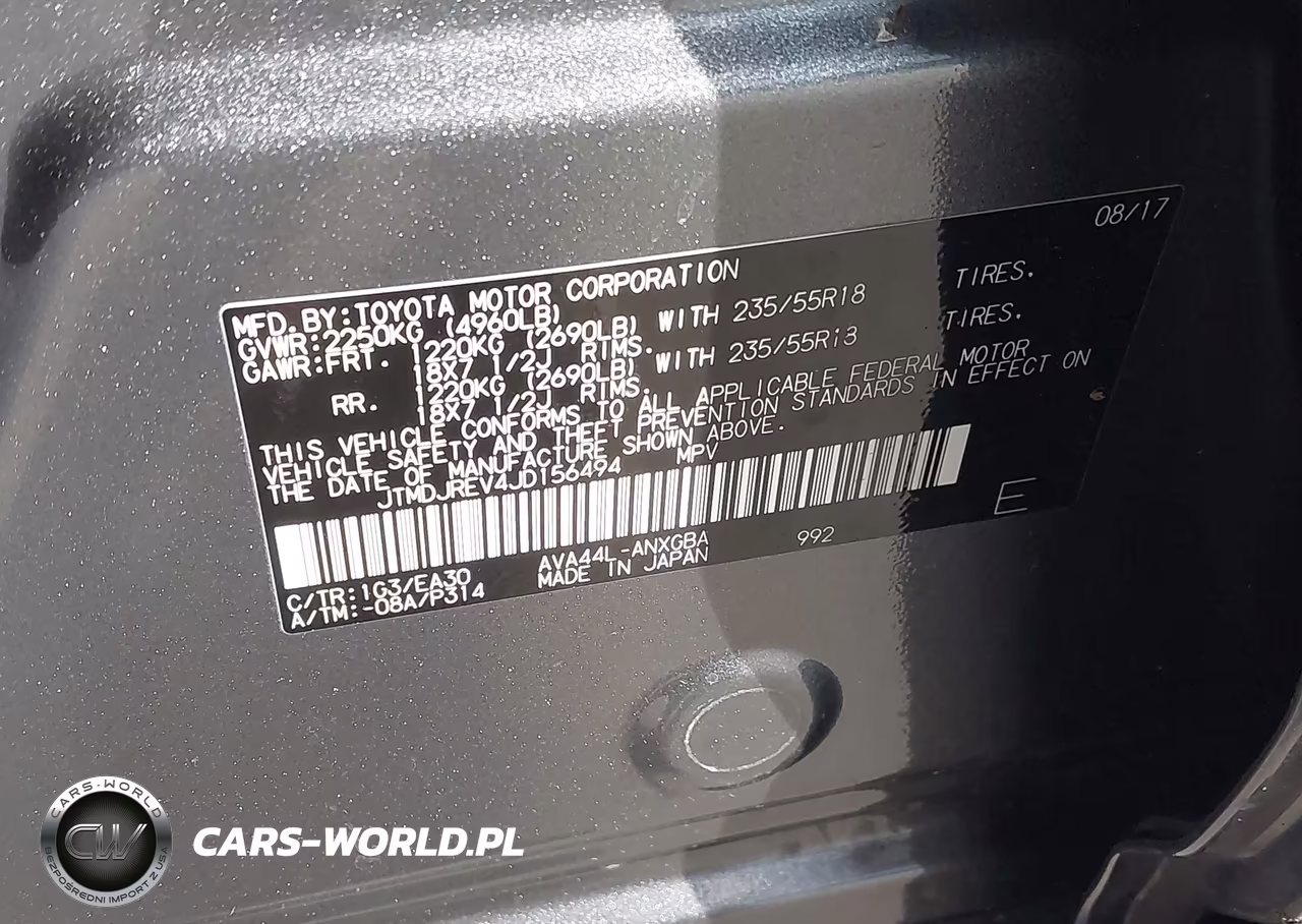 2018 Toyota Rav4 Hybrid Limited VIN:JTMDJREV4JD156494 - 9