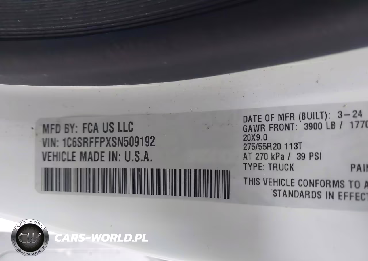 2025 Ram 1500 Big Horn 4X4 5'7 Box VIN:1C6SRFFPXSN509192 - 9